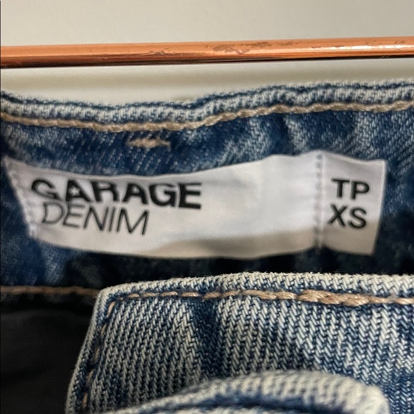 Garage Denim Blue Denim Mini Skirt / Skort | XS - Picture 4 of 8